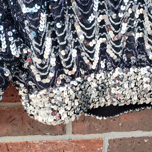 Vtg | Sequin, Sparkly Top | Sz M - Picture 2 of 5